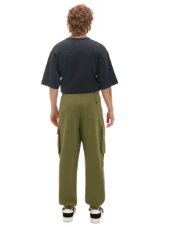 Cropp Spodnie*Oliwkowe dresowe joggery z kieszeniami zielony