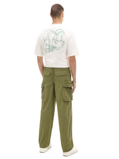 Cropp Spodnie*Oliwkowe spodnie z regulacją zielony