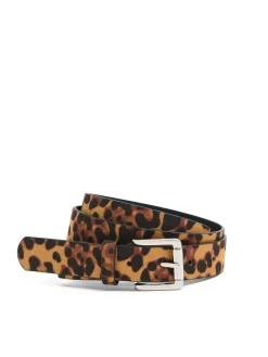 Cropp Paski*Pasek do spodni w panterkę żółty