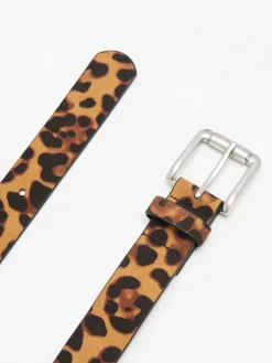 Cropp Paski*Pasek do spodni w panterkę żółty