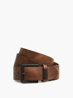 Cropp Paski*Pasek do spodni z imitacji skóry brązowy