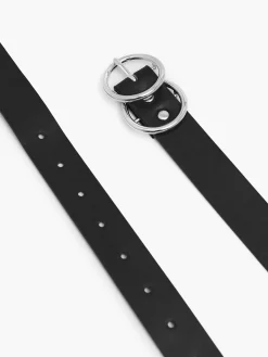 Cropp Paski*Pasek z okrągłą klamrą czarny