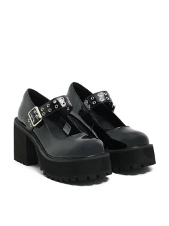 Cropp Półbuty*Półbuty Mary Jane na wysokim obcasie czarny