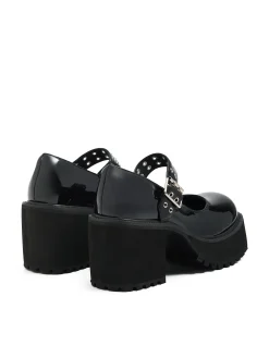 Cropp Półbuty*Półbuty Mary Jane na wysokim obcasie czarny