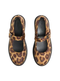 Cropp Półbuty*Półbuty Mary Jane w panterkę wielobarwny