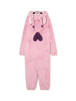 Cropp Cozy|Cozy*Piżama typu onesie Lilo & Stitch różowy
