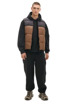 Cropp Kurtki, Płaszcze*Pikowana brązowa kamizelka brązowy