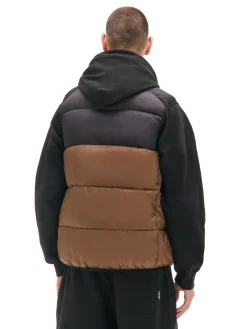 Cropp Kurtki, Płaszcze*Pikowana brązowa kamizelka brązowy