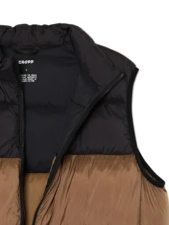 Cropp Kurtki, Płaszcze*Pikowana brązowa kamizelka brązowy