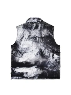 Cropp Kurtki, Płaszcze*Pikowana kamizelka z nadrukiem czarny