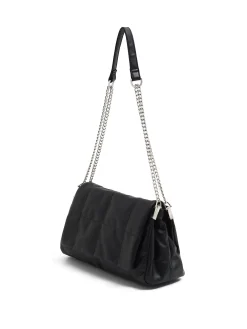 Cropp Torby, Plecaki*Pikowana torebka na ramię z łańcuszkiem czarny