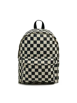 Cropp Torby, Plecaki*Plecak w kratę beżowy