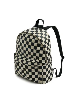 Cropp Torby, Plecaki*Plecak w kratę beżowy