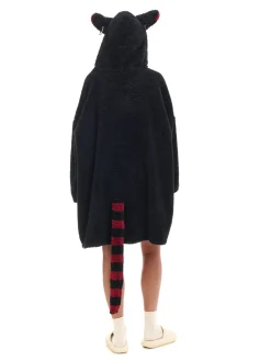 Cropp Cozy|Cozy*Pluszowa bluza snuddie z kotem czarny