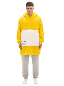 Cropp Snuddie, Onesie|Cozy*Pluszowa snuddie z motywem kaczki żółty