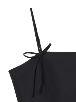 Cropp Sukienki, Kombinezony*Popelinowa czarna sukienka mini czarny