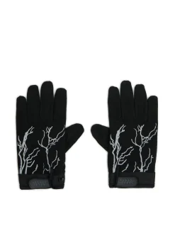 Cropp Rękawiczki*Rękawiczki z nadrukiem piorunów czarny