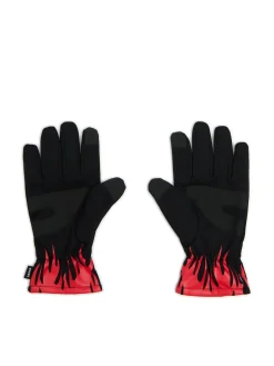 Cropp Rękawiczki*Rękawiczki z nadrukiem płomieni czarny