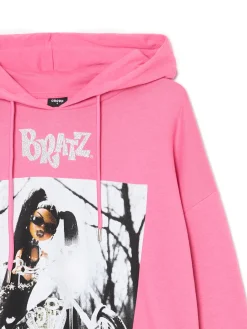 Cropp Bluzy*Różowa bluza z kapturem Bratz różowy