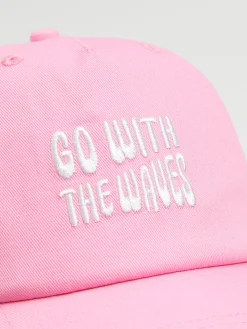 Cropp Czapki*Różowa czapka z daszkiem różowy