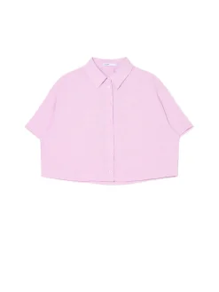 Cropp Koszule, Bluzki*Różowa koszula w retro stylu różowy