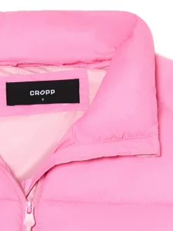 Cropp Kurtki, Płaszcze*Różowa kurtka puffer różowy