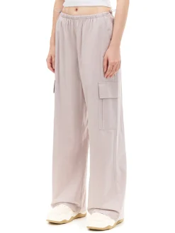 Cropp Spodnie*Różowe spodnie cargo fioletowy