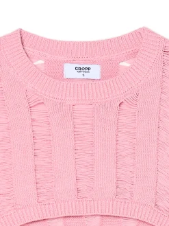 Cropp Swetry*krótki sweter różowy
