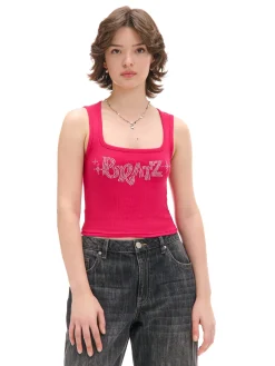 Cropp Koszulki, Topy*top na ramiączkach Bratz różowy