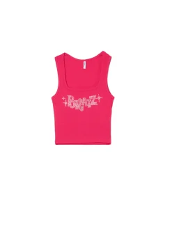 Cropp Koszulki, Topy*top na ramiączkach Bratz różowy