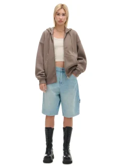 Cropp Bluzy*Rozpinana bluza oversize szary