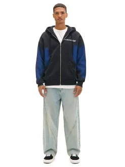 Cropp Bluzy*Rozpinana bluza z nadrukami czarny