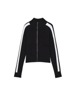 Cropp Swetry*Rozpinany sweter ze stójką czarny