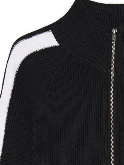 Cropp Swetry*Rozpinany sweter ze stójką czarny