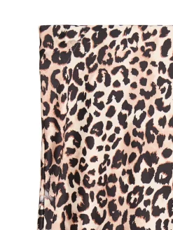 Cropp Spódnice*Satynowa spódnica w panterkę beżowy