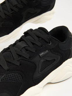 Cropp Sneakersy*Sneakersy na białej podeszwie czarny