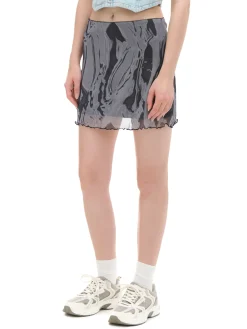 Cropp Sety*Spódnica mini z efektem tie-dye wielobarwny