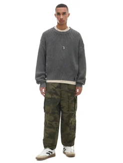 Cropp Spodnie*Spodnie cargo z motywem moro zielony