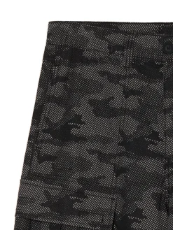 Cropp Spodnie*Spodnie cargo ze wzorem moro szary