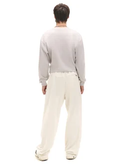 Cropp Spodnie*Spodnie dresowe z zatrzaskami kremowy