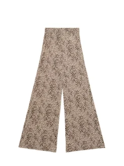 Cropp Spodnie*Spodnie flare w panterkę wielobarwny