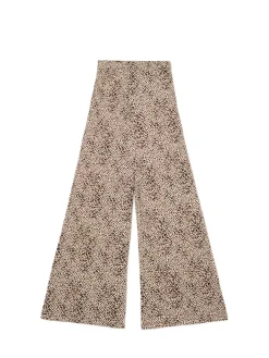 Cropp Spodnie*Spodnie flare w panterkę wielobarwny