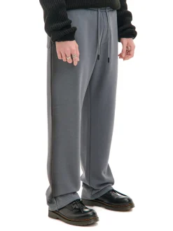 Cropp Baggy|Spodnie*Spodnie loose z lampasami szary