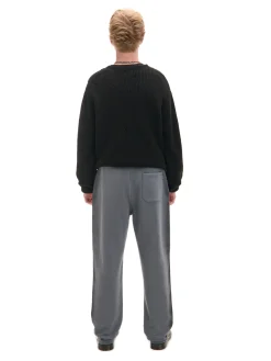 Cropp Baggy|Spodnie*Spodnie loose z lampasami szary