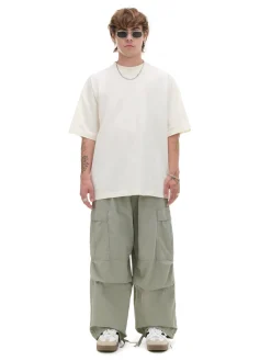 Cropp Spodnie*Spodnie parachute zielony