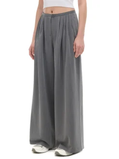 Cropp Spodnie*Spodnie wide leg szary