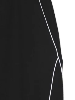 Cropp Spodnie*Spodnie wide leg z przeszyciami czarny