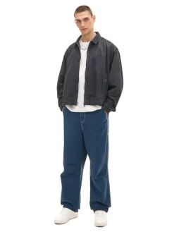 Cropp Baggy|Spodnie*Spodnie z białymi przeszyciami surowygranatowy