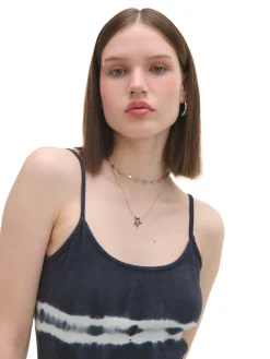 Cropp Sukienki, Kombinezony*Sukienka maxi z kontrastowym nadrukiem czarny