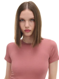 Cropp Sukienki, Kombinezony*Sukienka maxi z krótkim rękawem różowy